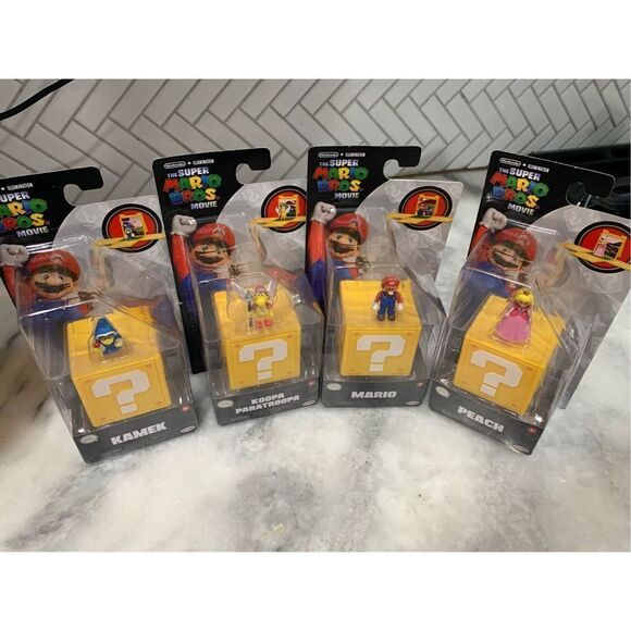 Super Mario Bros. Movie 1.25" Figures Set of 4Jakks Nintendo Illumination